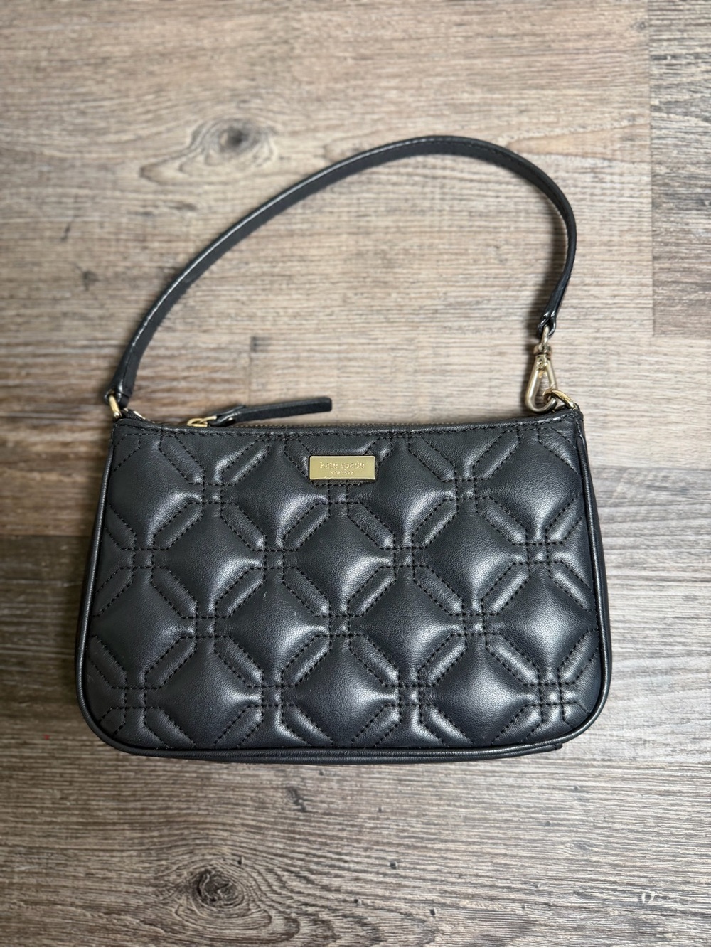 Kate Spade Astor Court Linet Quilted Leather Mini Shoulder Bag Black